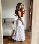 Falda Julieta Blanca