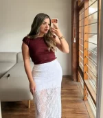Falda Julieta Blanca - Imagen 2