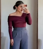 Blusa Amanda Vino - Imagen 2